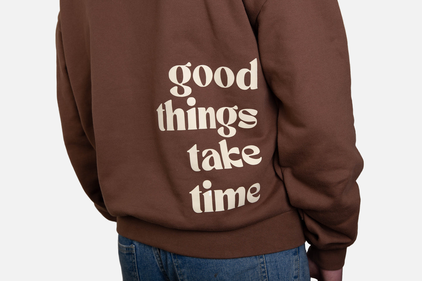 Heavy Hoodie Bark Brown